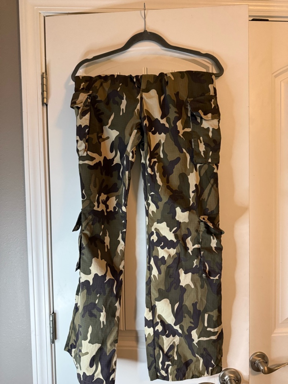 love J Camo Cargo Track Pants - Green, Brown, Black